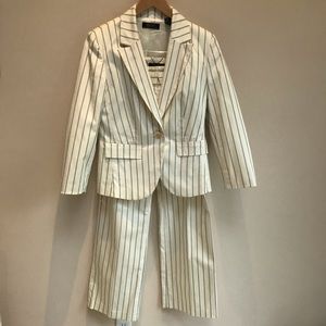 Lord and Taylor on striped suit